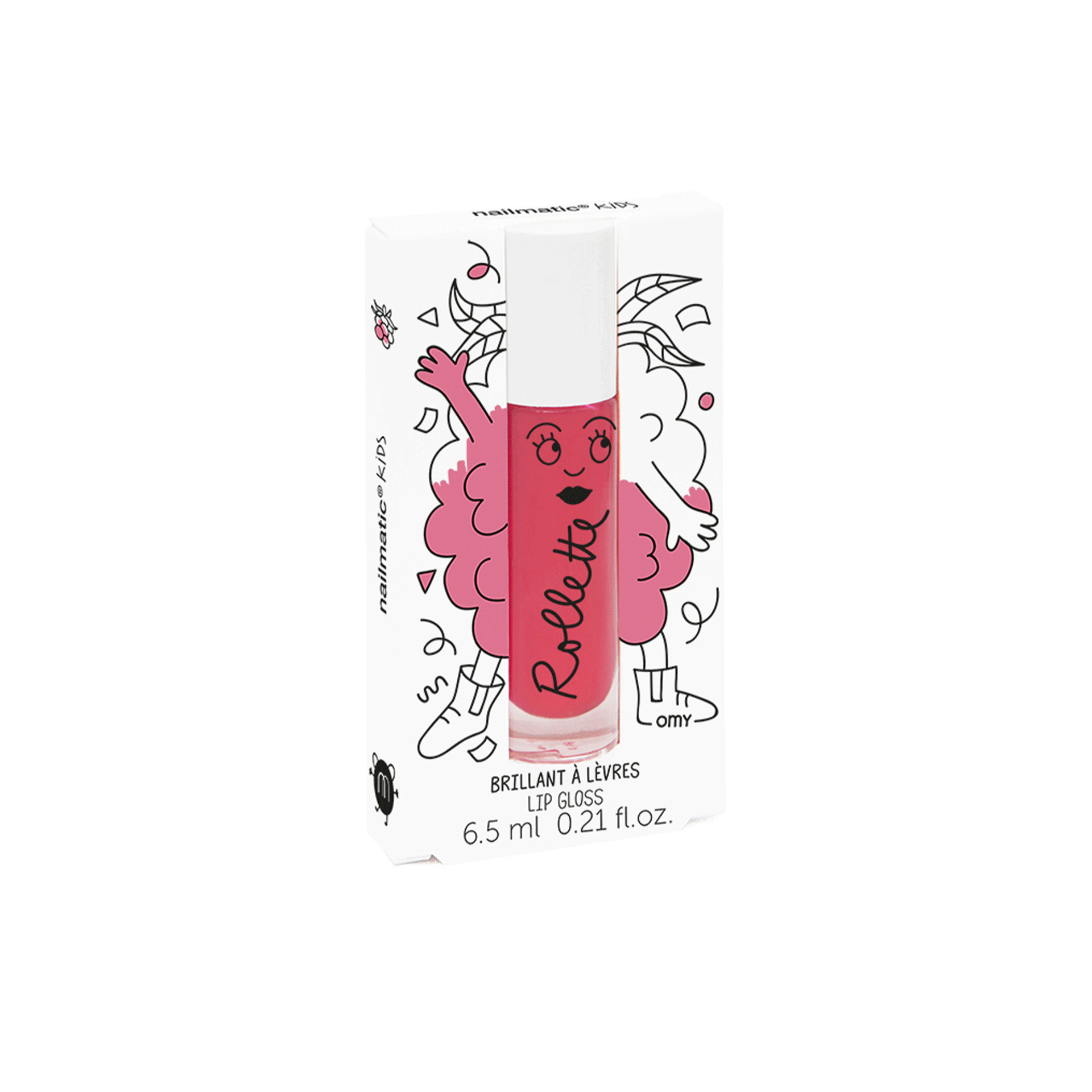 Brillant à lèvres enfant gloss framboise pour fille et garçon