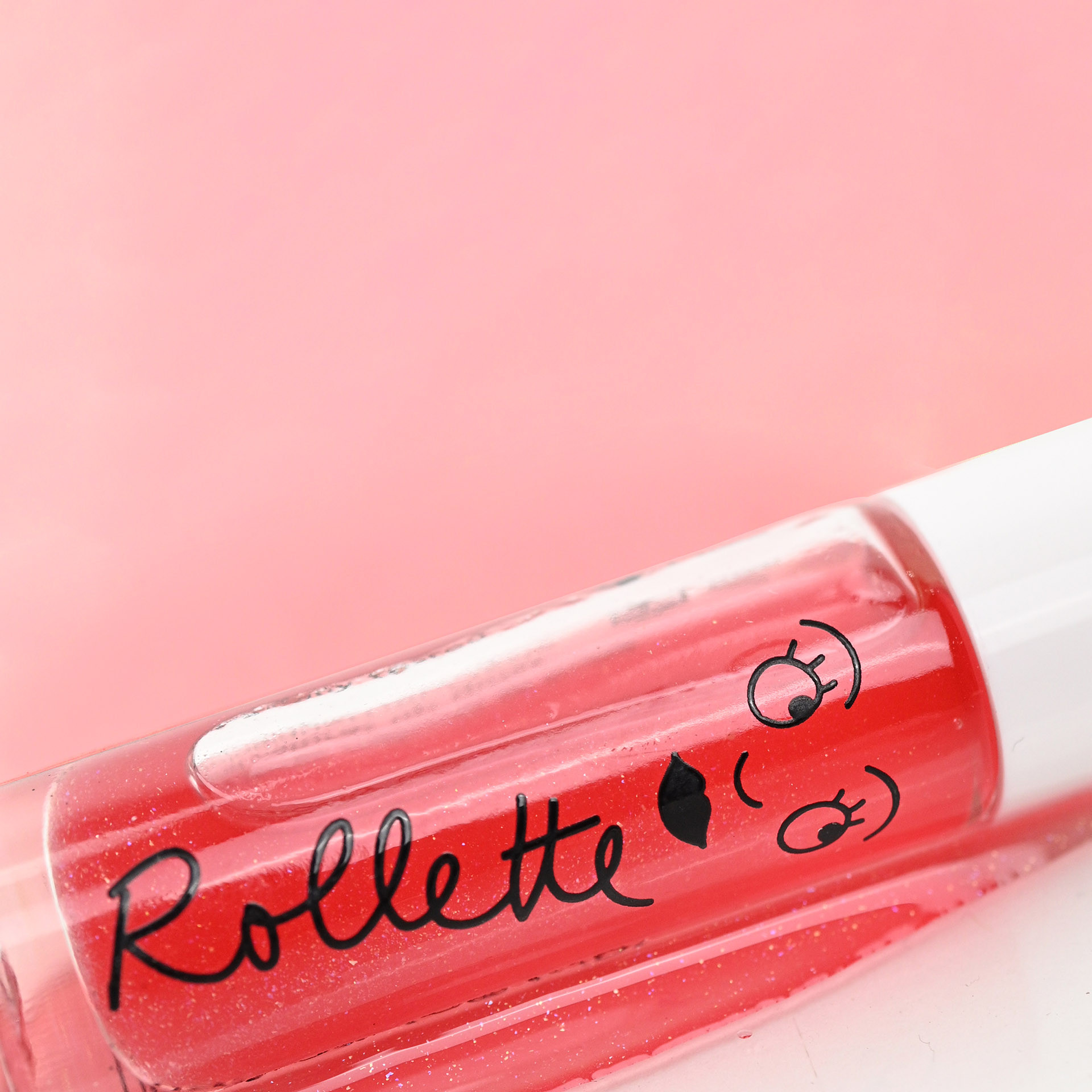 Texture gloss pailleté enfant à la fraise