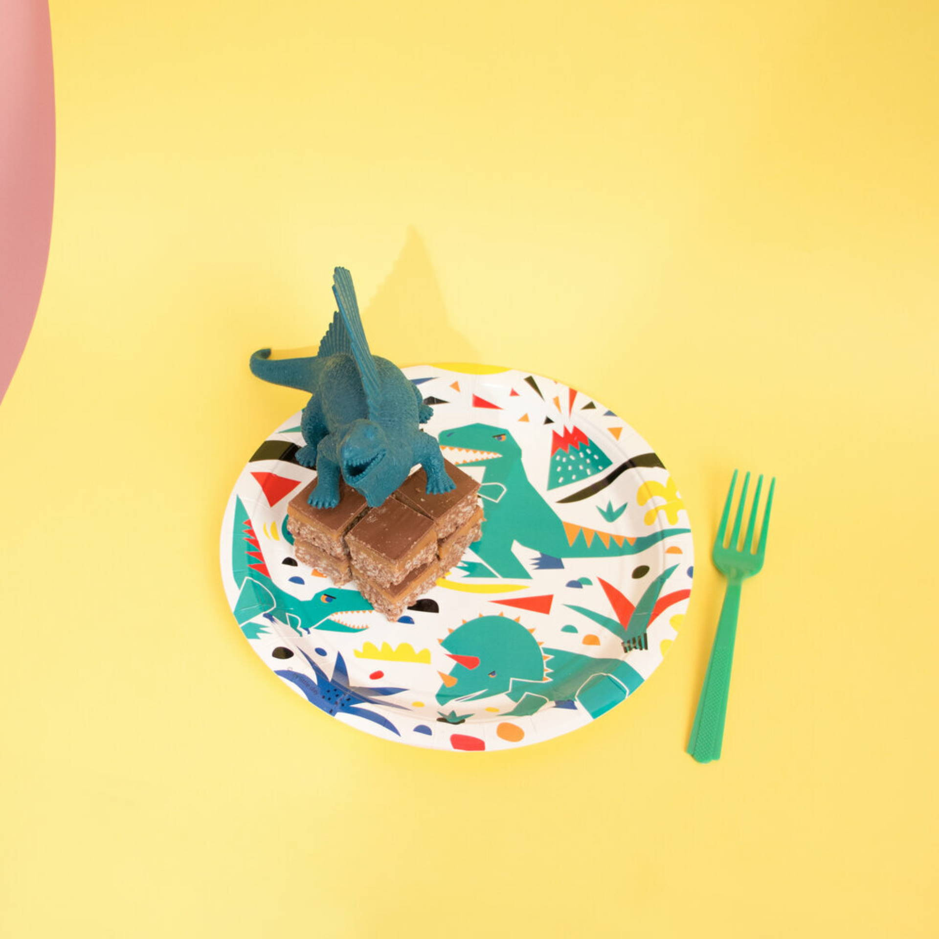 8 dinosaurs small paper plates - My Little Day